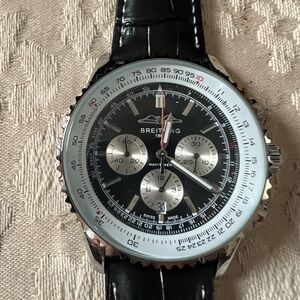 New Breitling Navitimer with Black Dial and Silver Accents